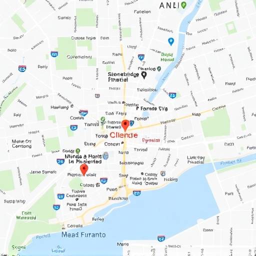 Stonebridge Financial location on a map in Toronto